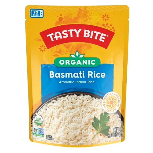 Tasty Bite Organic Basmati Rice, 8.8 Ounces, 12 Per Case